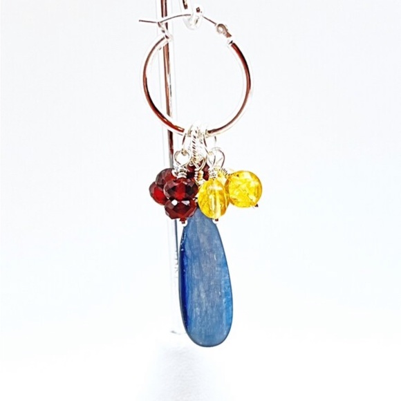 Starter Set Hoop Charms in Sterling Silver or Gold Filled Hoops & 5 Pairs Charms - Picture 4 of 9